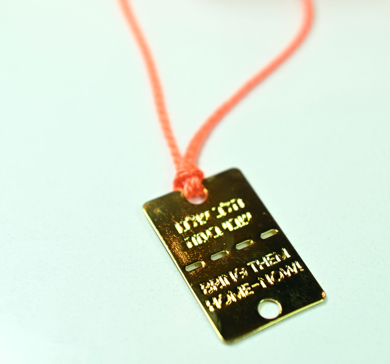 Orange For Bibas - Gold Plated