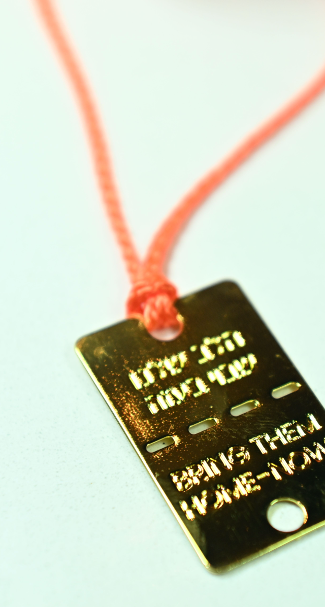Orange For Bibas - Gold Plated