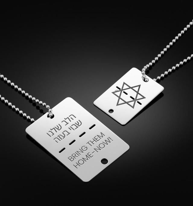 Premium Sterling Silver Hostages and Missing Solidarity Tags